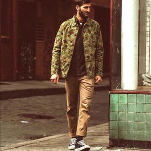 Taylor Stitch Camo Jacket in Ojai Waxed Cotton